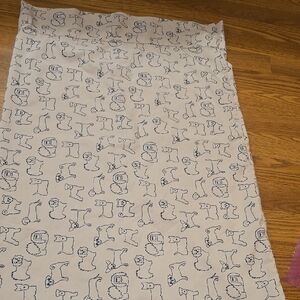 One Dog Print Pillowcase
